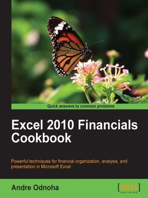 cover image of Excel 2010 Financials Cookbook